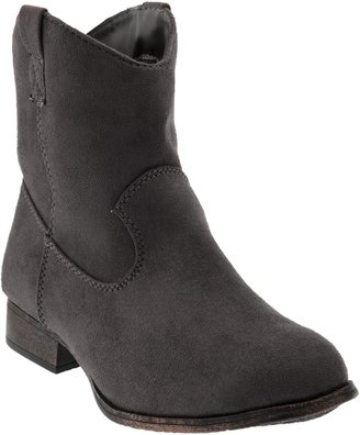 Old Navy Girls Sueded Western Ankle Boots
