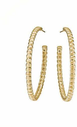John Hardy Bedeg 18k Gold Medium Hoop Earrings