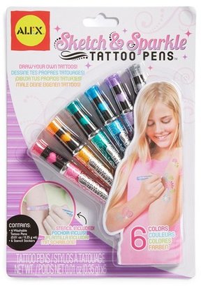 Alex 'Sketch & Sparkle' Tattoo Pens (Set of 6)