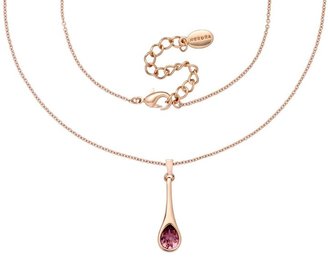 Aurora 18ct rose gold plated spoon earring