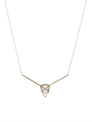 Monique Péan Diamond, thomsonite & white-gold necklace