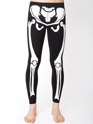 American Apparel Glow Skeleton Cotton Spandex Jersey Legging