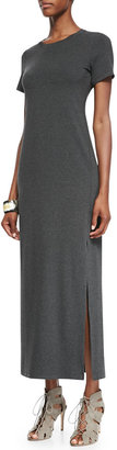Eileen Fisher Fisher Project Short-Sleeve Jersey Maxi Dress