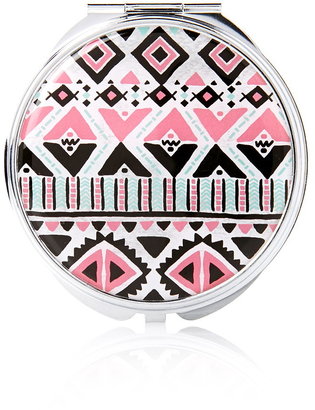 Forever 21 LOVE & BEAUTY Tribal Print Mirror Compact