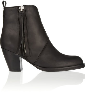 Acne Studios The Pistol shearling-lined leather ankle boots