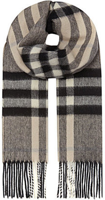 Burberry Cashmere checked scarf