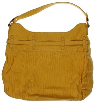 Ecko Unlimited NEW Yellow Faux Leather Studded Bucket Hobo Handbag Large BHFO