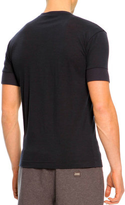 Dolce & Gabbana Short-Sleeve Henley Shirt, Navy