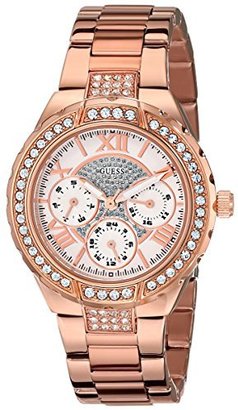 GUESS Women's U0111L3 Sparkling Hi-Energy Mid-Size Rose Gold-Tone Watch