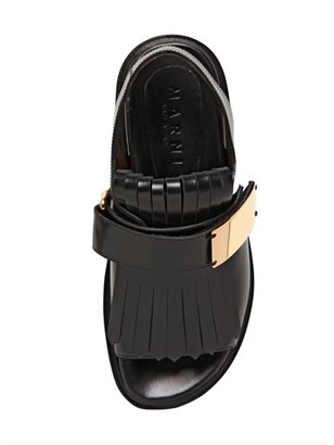 Marni 40mm Fringed Leather Sandals