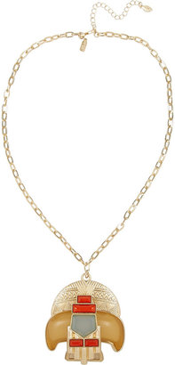 Kenneth Jay Lane Gold-tone pendant necklace