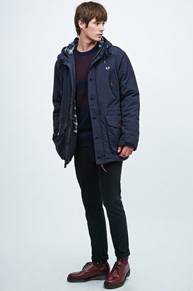 Fred Perry Wadded Mountain Parka in Navy