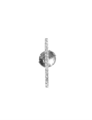 Elise Dray Diamond & white-gold single mini-bar earring