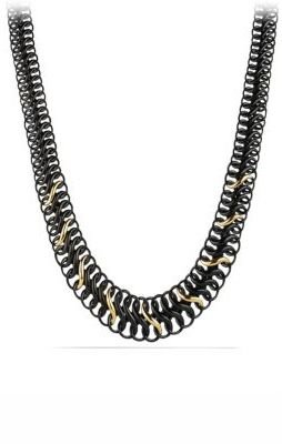 David Yurman Black & Gold Chain Necklace