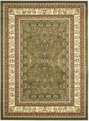 Safavieh Lyndhurst Collection LNH331C Sage and Ivory Area Rug, 5 feet 3 inches by 7 feet 6 inches (5'3" x 7'6")