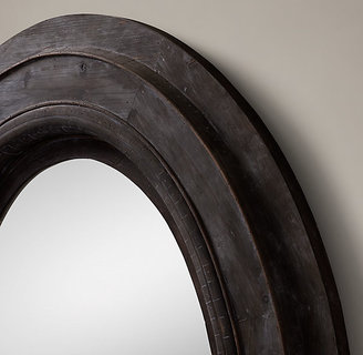 Restoration Hardware Salvaged Oval Mirror Black - XL