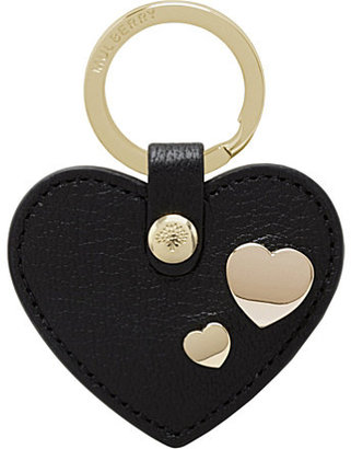 Mulberry Heart leather key ring