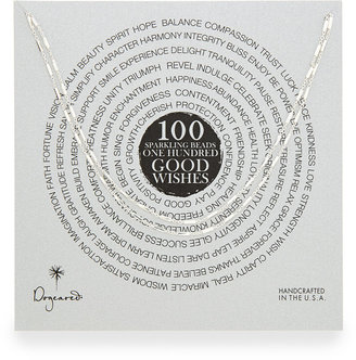 Dogeared 100 Good Wishes Silver Bar Necklace, 33"L
