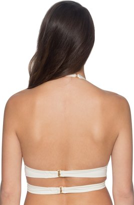 Aerin Rose Swimwear - Luxe Wrap Bikini Top T425CREM