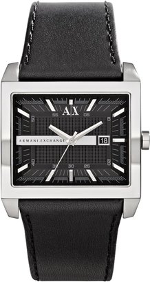 Armani Exchange AX2203 Smart black leather mens watch