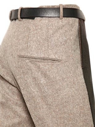 Jil Sander 17cm Lurex & Wool Melton Trousers