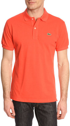 Lacoste Slim Fit Short-Sleeved Coral Polo Shirt