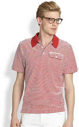 Michael Bastian Gant by Terry Striped Polo