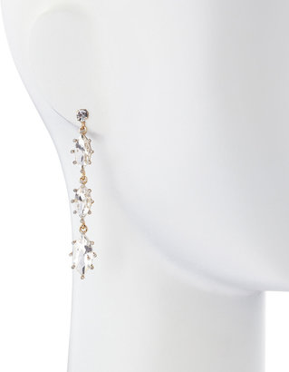 Fragments for Neiman Marcus Linear Marquise Drop Earrings, Clear