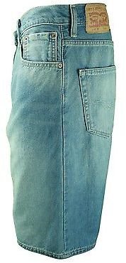 Levi's Levis Jeans 569 Loose Straight Shorts Duke Light Blue Denim Baggy Mens Pants