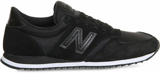 New Balance 420 suede and mesh trainers
