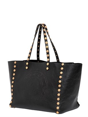 Valentino Gryphon Studded Leather Tote Bag