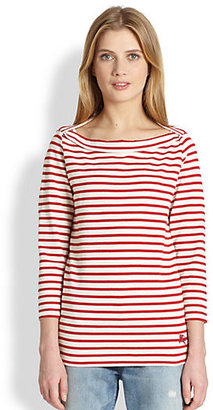Burberry Striped Boatneck Top