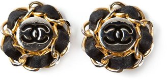 Chanel Vintage logo earrings
