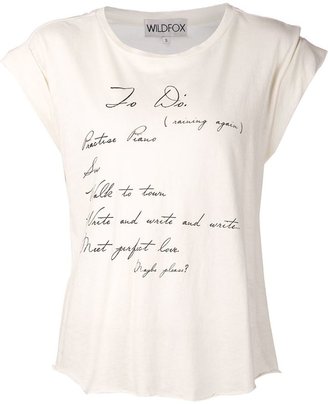 Wildfox Couture 'Jane's To Do List' T-shirt