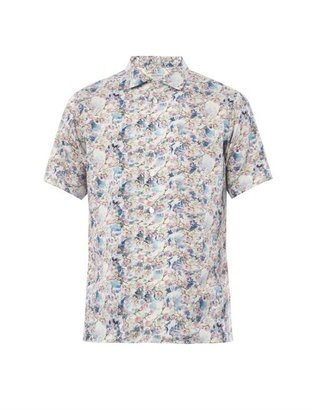 Patrik Ervell Blossom-print short-sleeved shirt