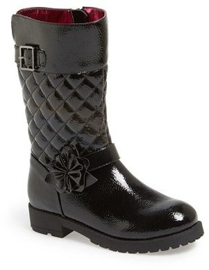 Flowers by Zoe Quilted Crinkle Boot (Little Kid & Big Kid)