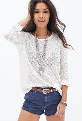 Forever 21 Open-Knit Top