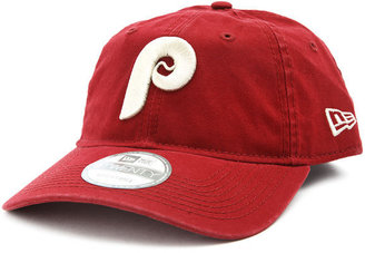 New Era Coop Team P's Washed Leather Canvas Cap with Adjustable Strap