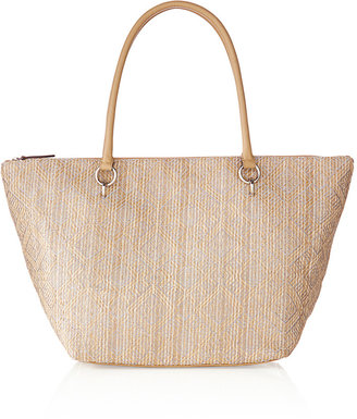 The Limited Large Jacquard Shimmer Tote