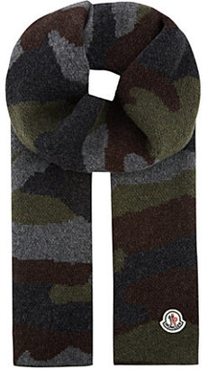 Moncler Camo knit scarf