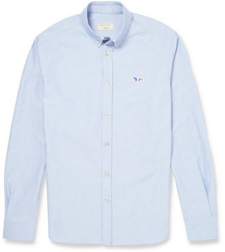 Kitsune Maison Slim-Fit Button-Down Collar Cotton Oxford Shirt