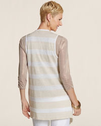 Chico's Travelers Collection Stripe Sweater Vest