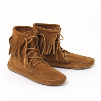 Minnetonka Native American Ankle Boots, In Suede