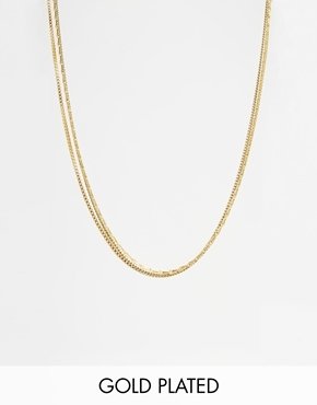 Pilgrim Gold Plated Fine Chain Necklace - Gold