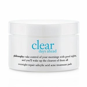 philosophy Clear Days Ahead Overnight Repair Salicylic Acid Acne Treatment Pads