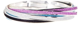 Steve Madden Glitter Multi Bangle Bracelet
