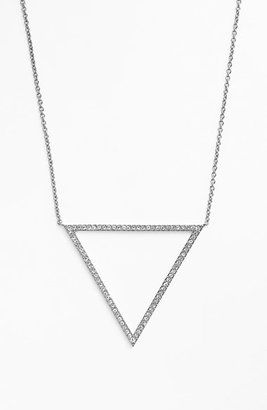 Nadri Pavé Triangle Pendant Necklace