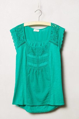 Anthropologie Meadow Rue Lace Lined Tee