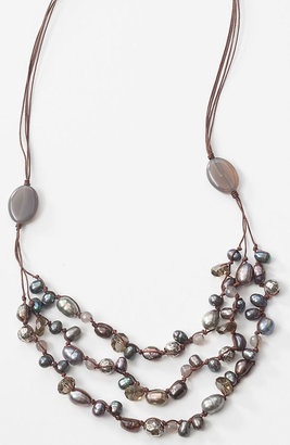 J. Jill Peacock pearl cascading necklace