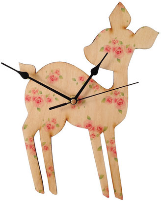thirtytwo Studio Thirty-Two - Vintage Rose Deer Clock - Vintage Rose